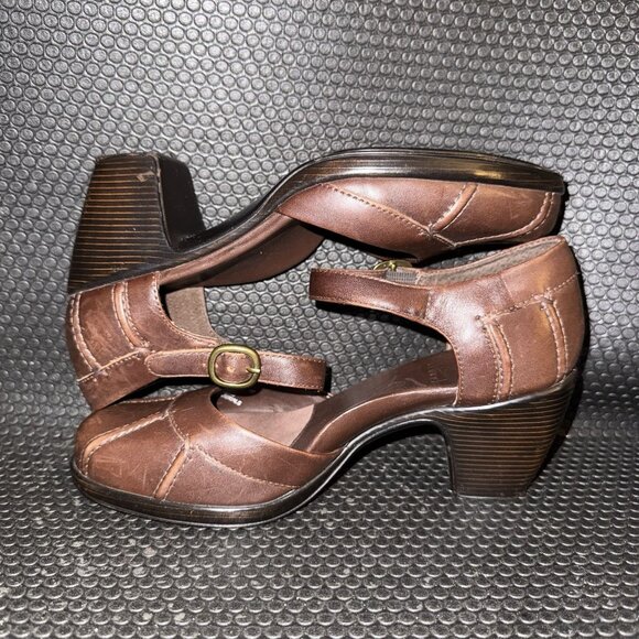 Dansko Diana Mary Jane Brown Leather Round Toe Buckle Strap Shoes Womens 38 (8) - Picture 4 of 8